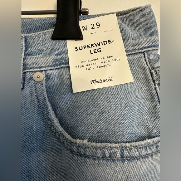 MADEWELL Super Wide Leg Jeans SIZE: 29 - Picture 9 of 9